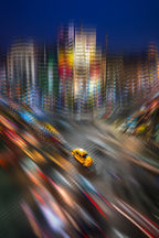 The Yellow Taxi Poster och Canvastavla