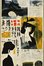 Japanese Newspaper No 3 Poster och Canvastavla