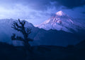 Mount Damavand in Blue Moments Poster och Canvastavla