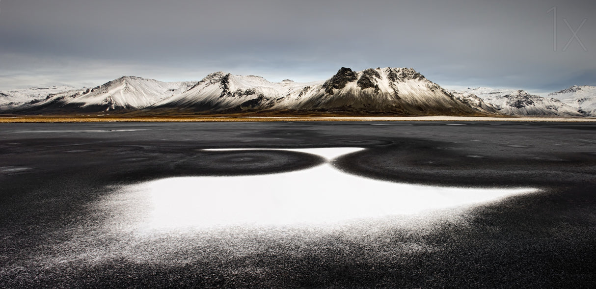 Iceland First Snow Poster och Canvastavla