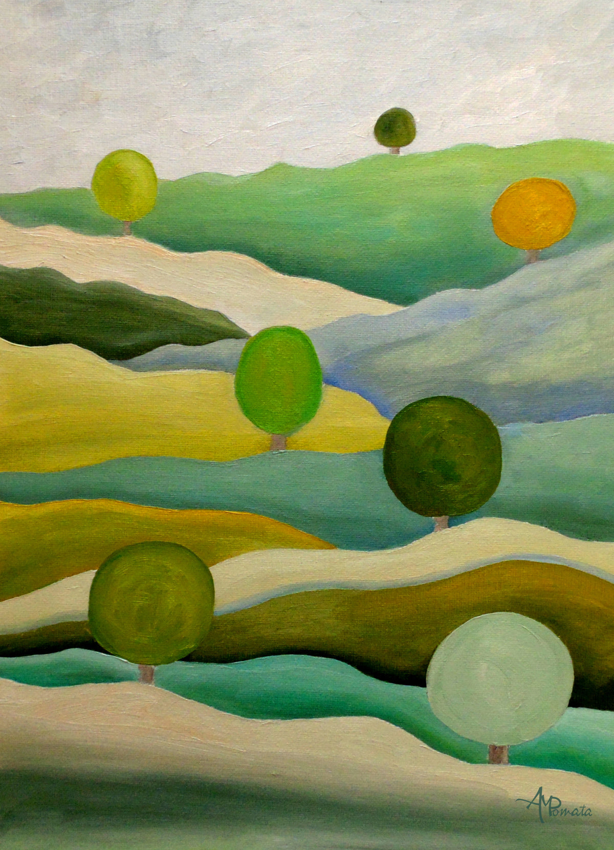 Back To the Green Fields Poster och Canvastavla