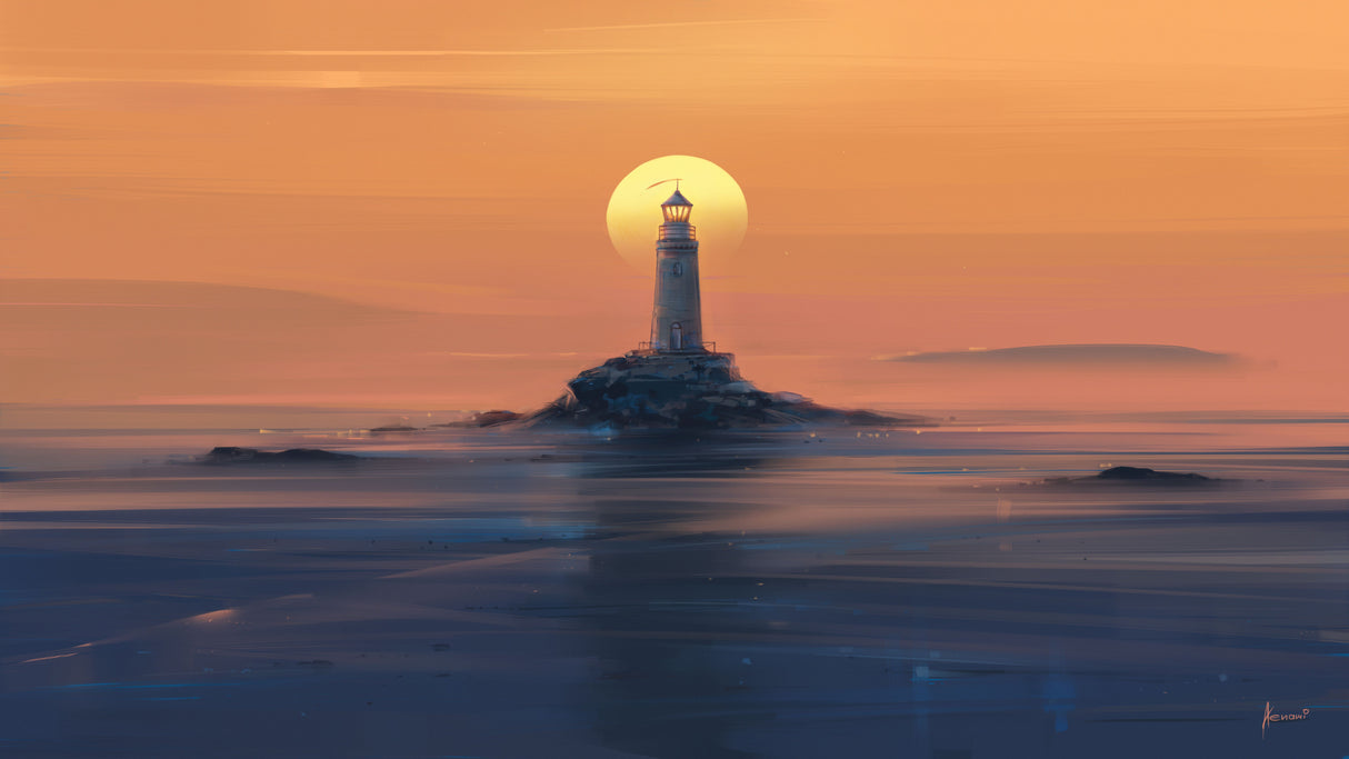 Lighthouse8k.png Poster och Canvastavla