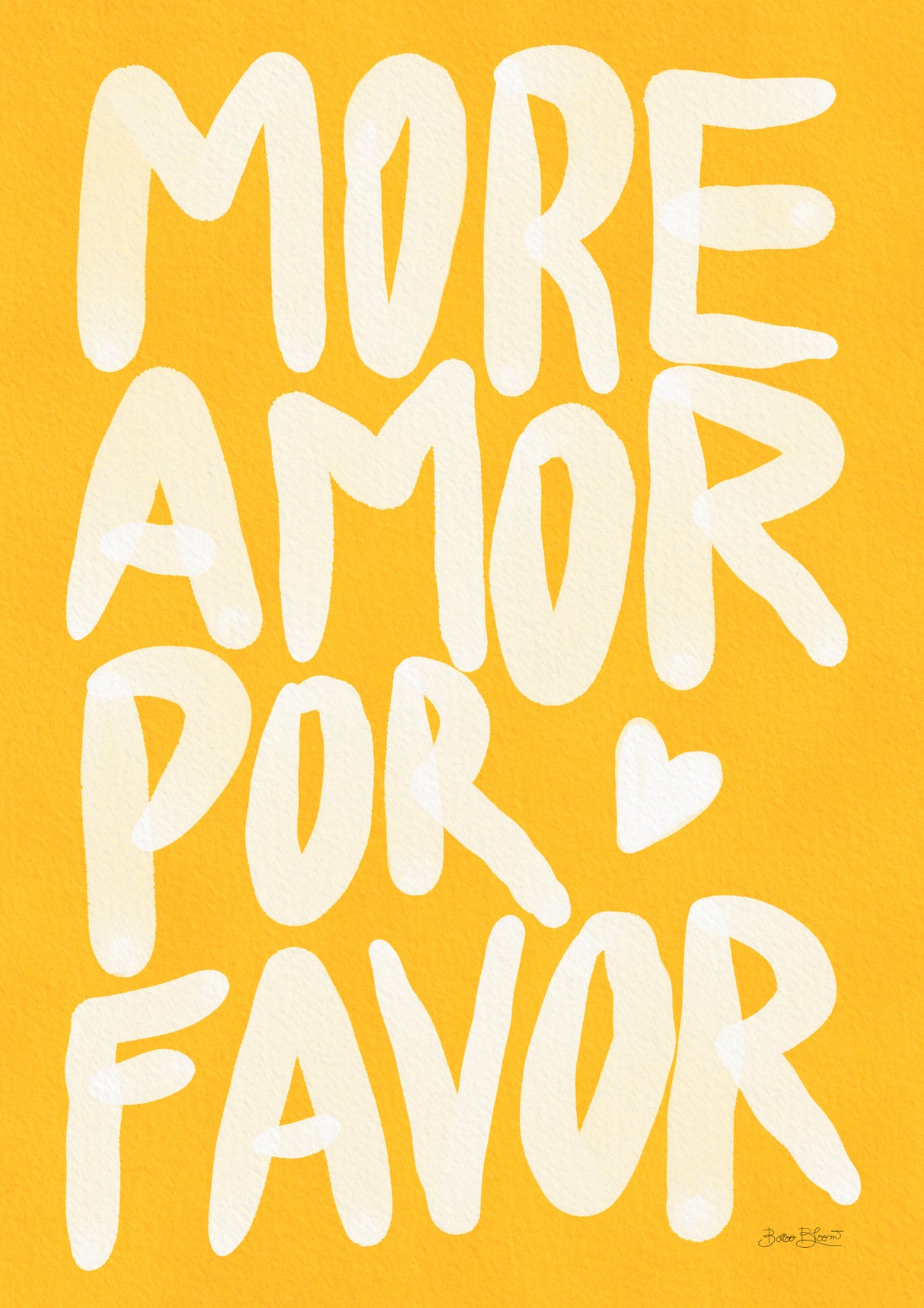 More Amor Por Favor Poster och Canvastavla