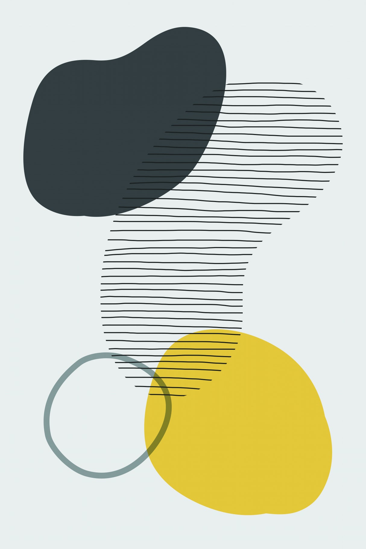 Boho Abstract Vibes #1 Poster och Canvastavla
