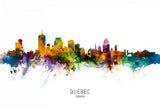 Quebec Canada Skyline Poster och Canvastavla