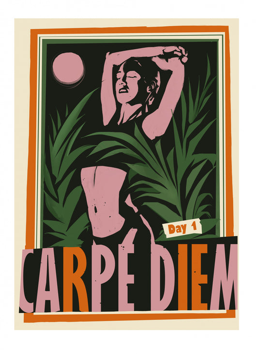Carpe Diem Color Poster och Canvastavla