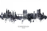 Scarborough England Skyline Poster och Canvastavla