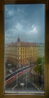 A window in Prague Poster och Canvastavla