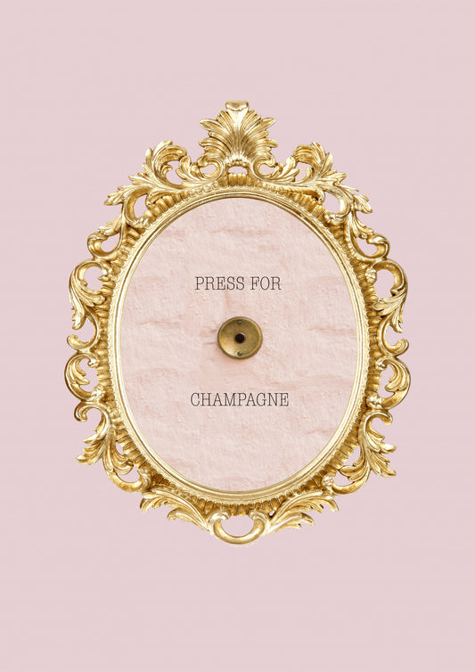 Pressforchampagnepink3 Ratioiso Poster och Canvastavla