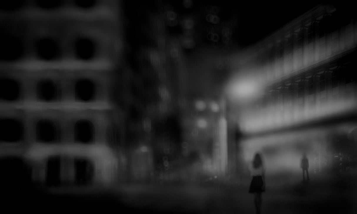 In the streets of midnight... Poster och Canvastavla