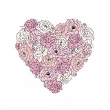 Peony Heart Poster och Canvastavla