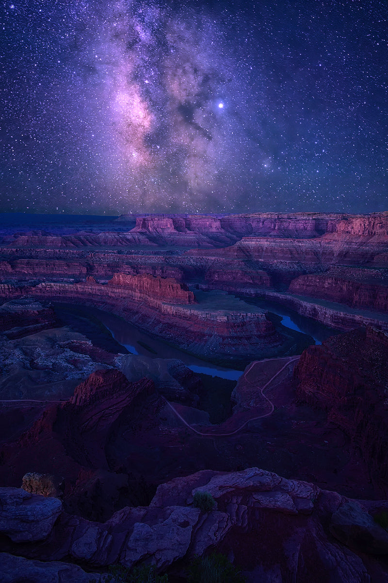 Milky Way over Dead Horse Point Poster och Canvastavla