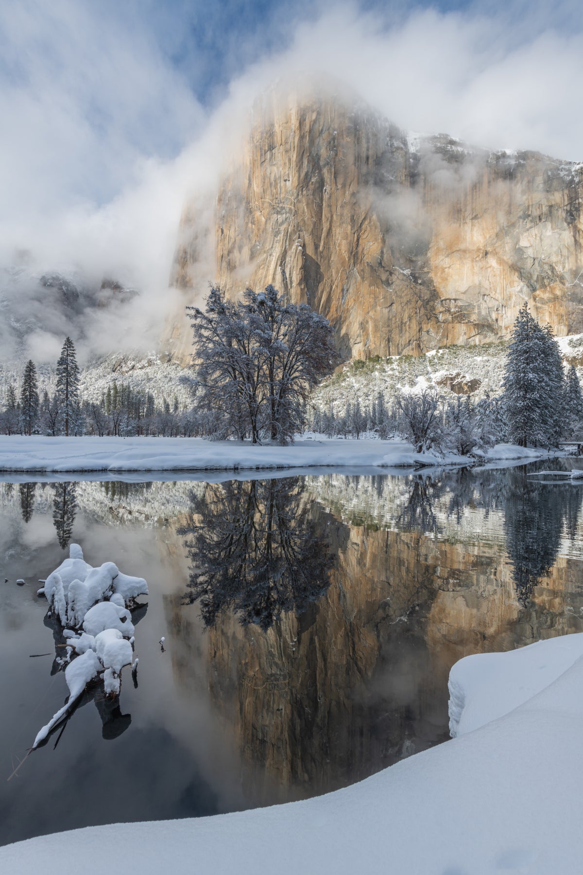 El Capitan in Winter Poster och Canvastavla
