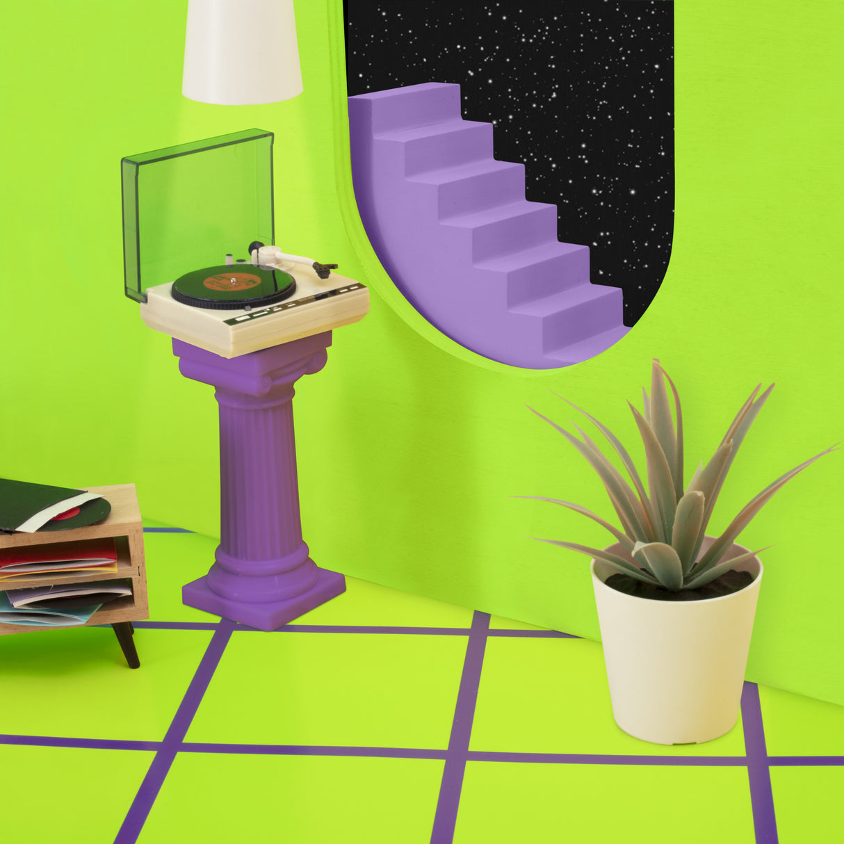 Casa En El Espacio Poster och Canvastavla