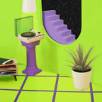 Casa En El Espacio Poster och Canvastavla