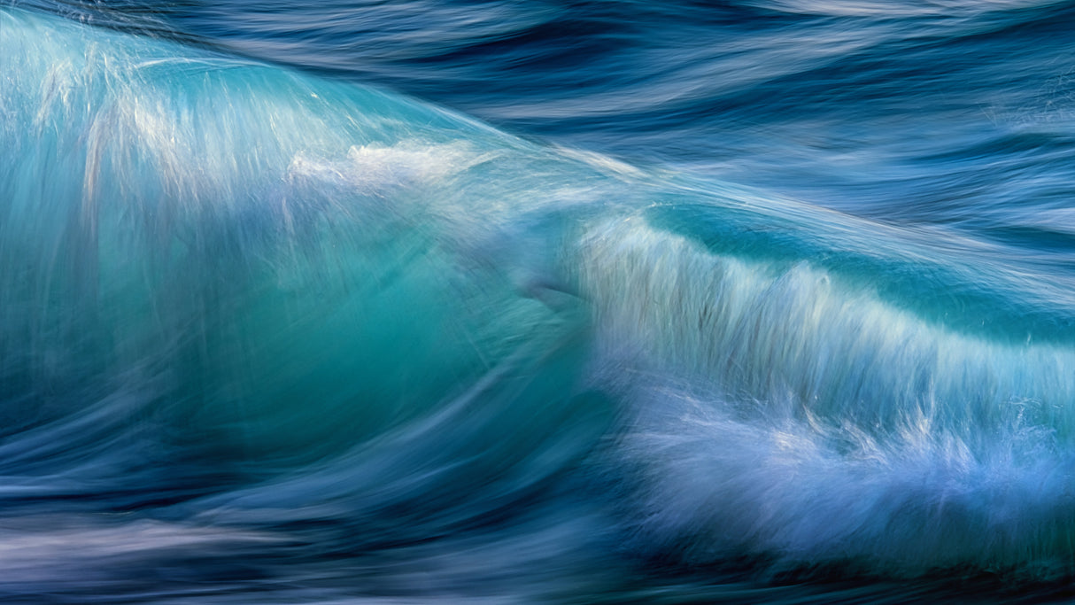 PAINTING GREEN WAVES (Part 1) Poster och Canvastavla