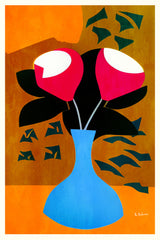 Marshmellow Strawberries Poster och Canvastavla