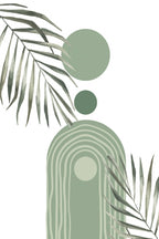Green Boho 2 Poster och Canvastavla
