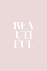Beautiful Pink Poster och Canvastavla