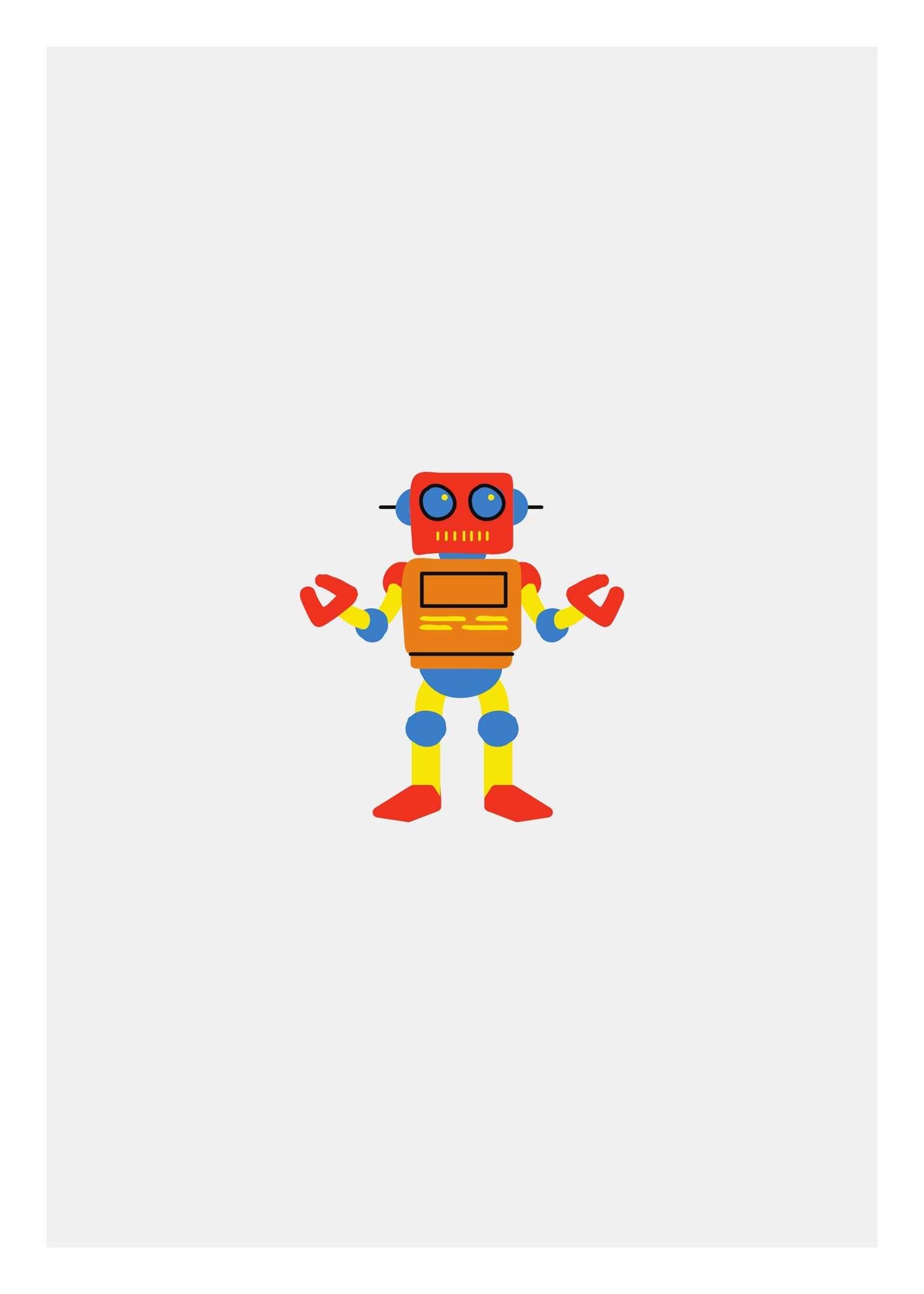 Robotbarnposter barn Min barnposter