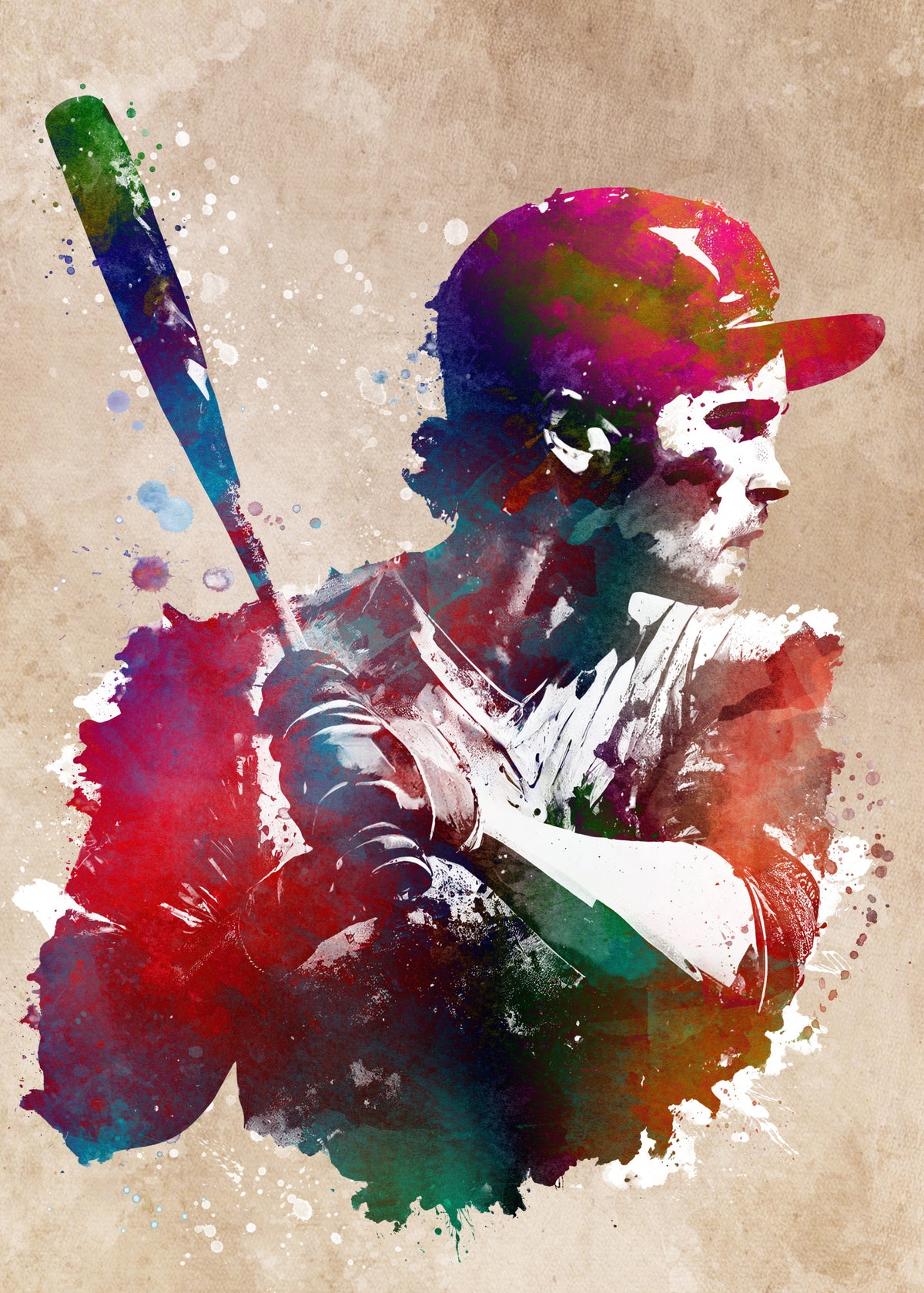 Baseball Sport Art 10 Poster och Canvastavla