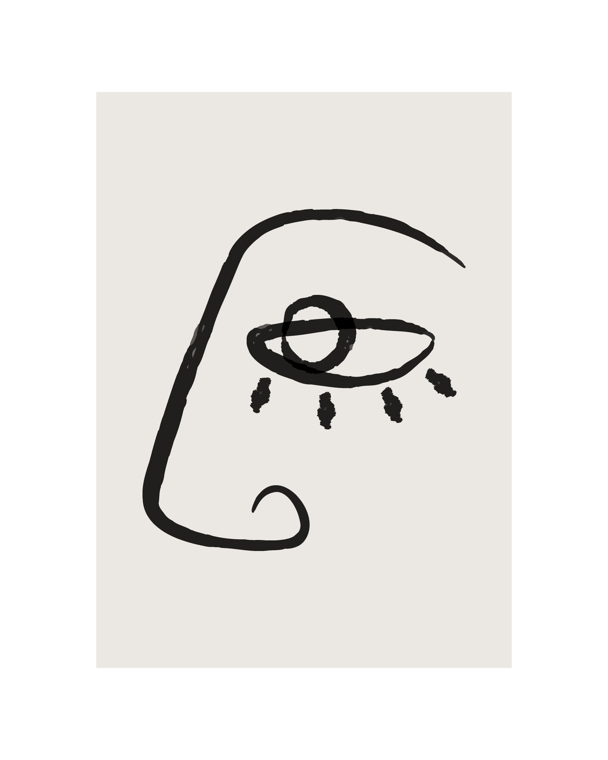 Abstract Face No2 Poster och Canvastavla