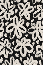 Giant Beige Flower Pattern Poster och Canvastavla