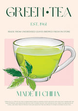 Green Tea Poster och Canvastavla