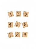 Träklossar - Wooden Blocks - 123 Poster och Canvastavla