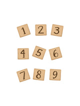 Träklossar - Wooden Blocks - 123 Poster och Canvastavla