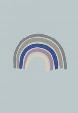 Rainbow Blue Poster och Canvastavla