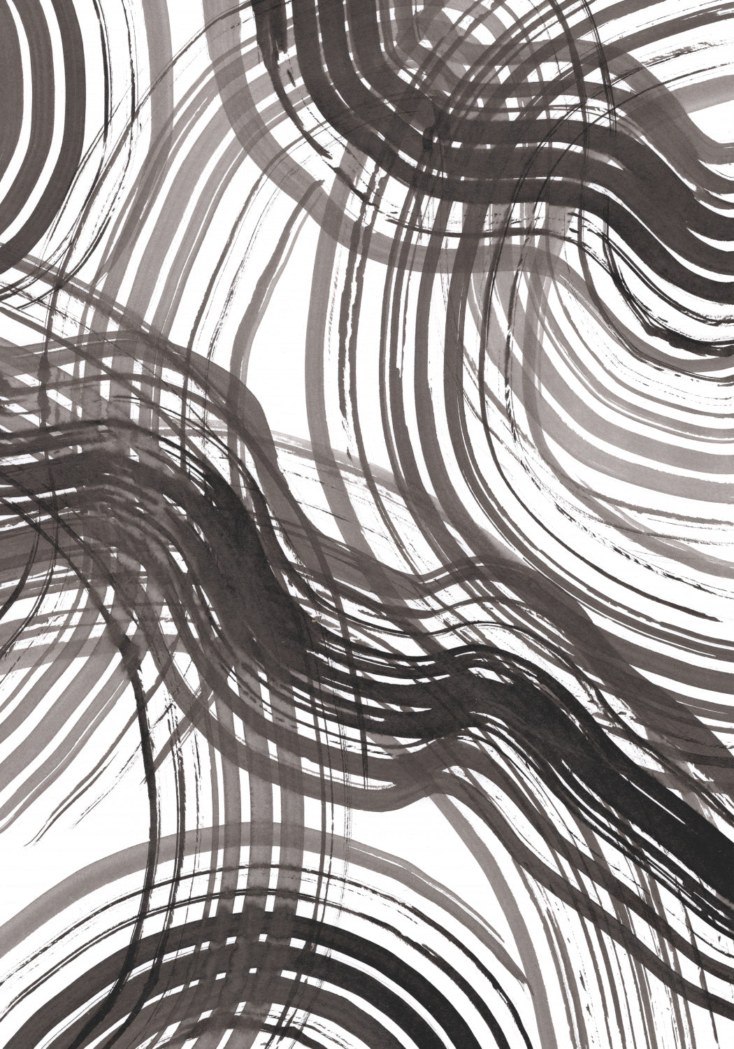 Abstract Ink Poster och Canvastavla