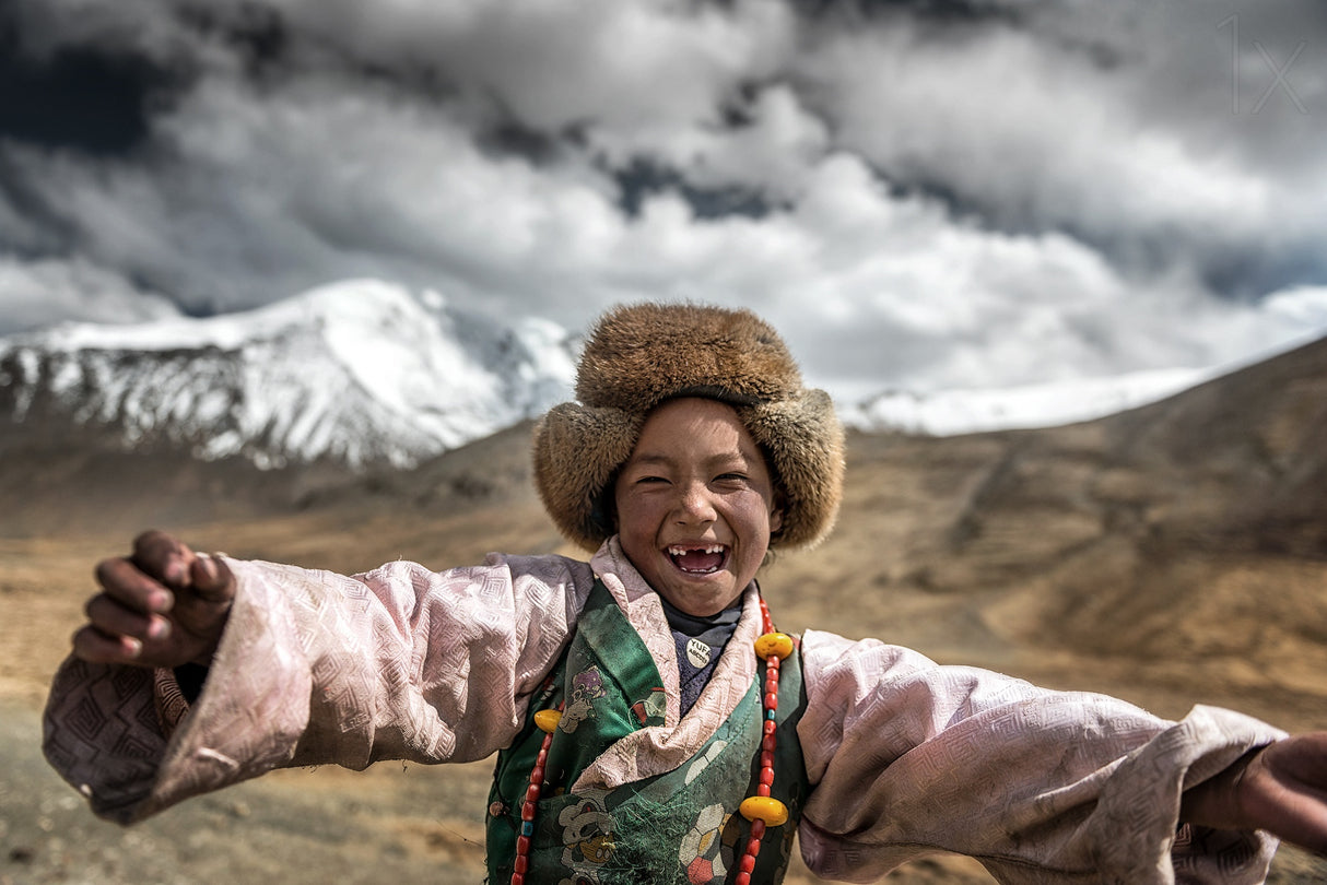 Smile {Tibet} Poster och Canvastavla
