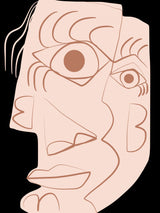 Plain Abstract Portrait Poster och Canvastavla
