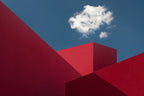 Red Shapes Poster och Canvastavla