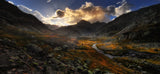 Pyrenees: towards the "Infiernos" peaks Poster och Canvastavla