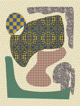 Patterned Organic Shapes Poster och Canvastavla