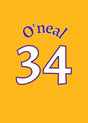 Shaquille O'neal Lakers poster
