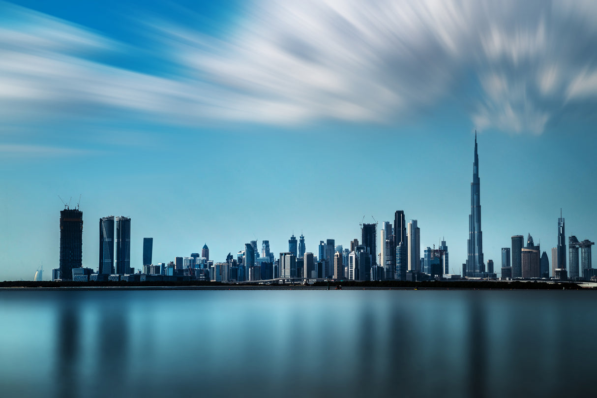 Blue Dubai Poster och Canvastavla