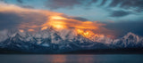 Mountain fire Poster och Canvastavla