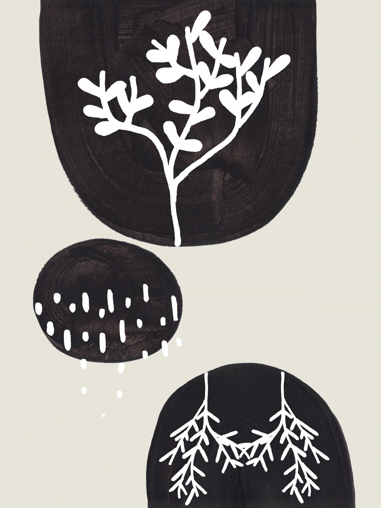 Ink Motif 1 Poster och Canvastavla