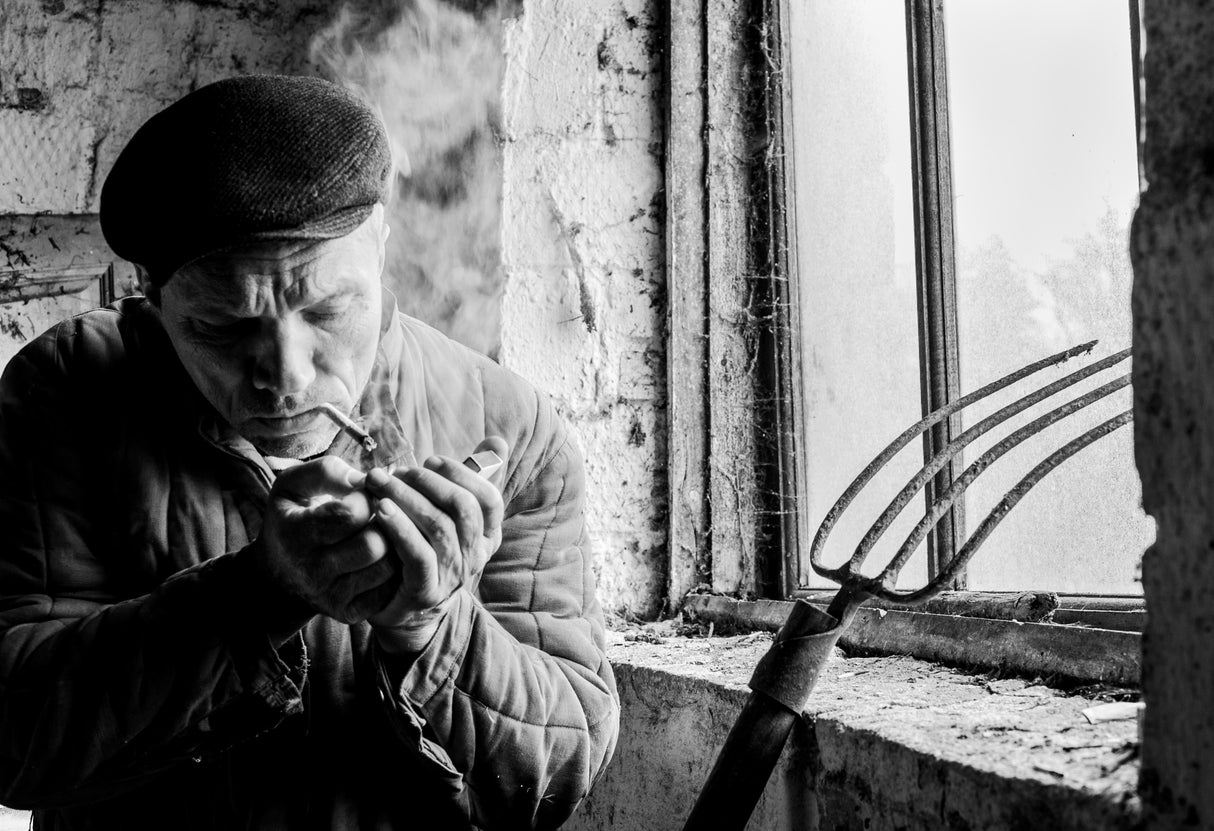 Smoke break Poster och Canvastavla