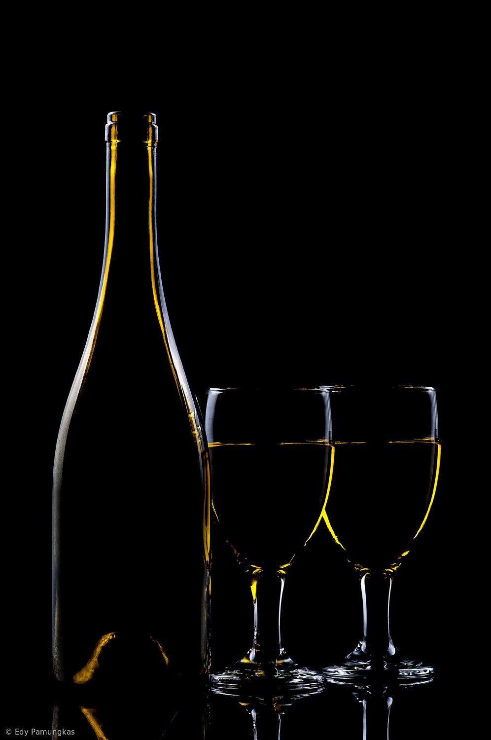 Two Yellow Wine Poster och Canvastavla
