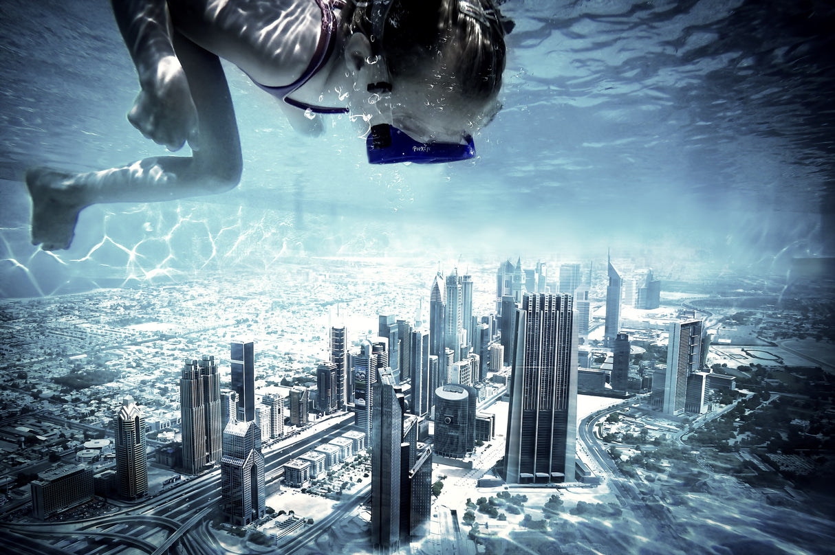 dubai pool Poster och Canvastavla