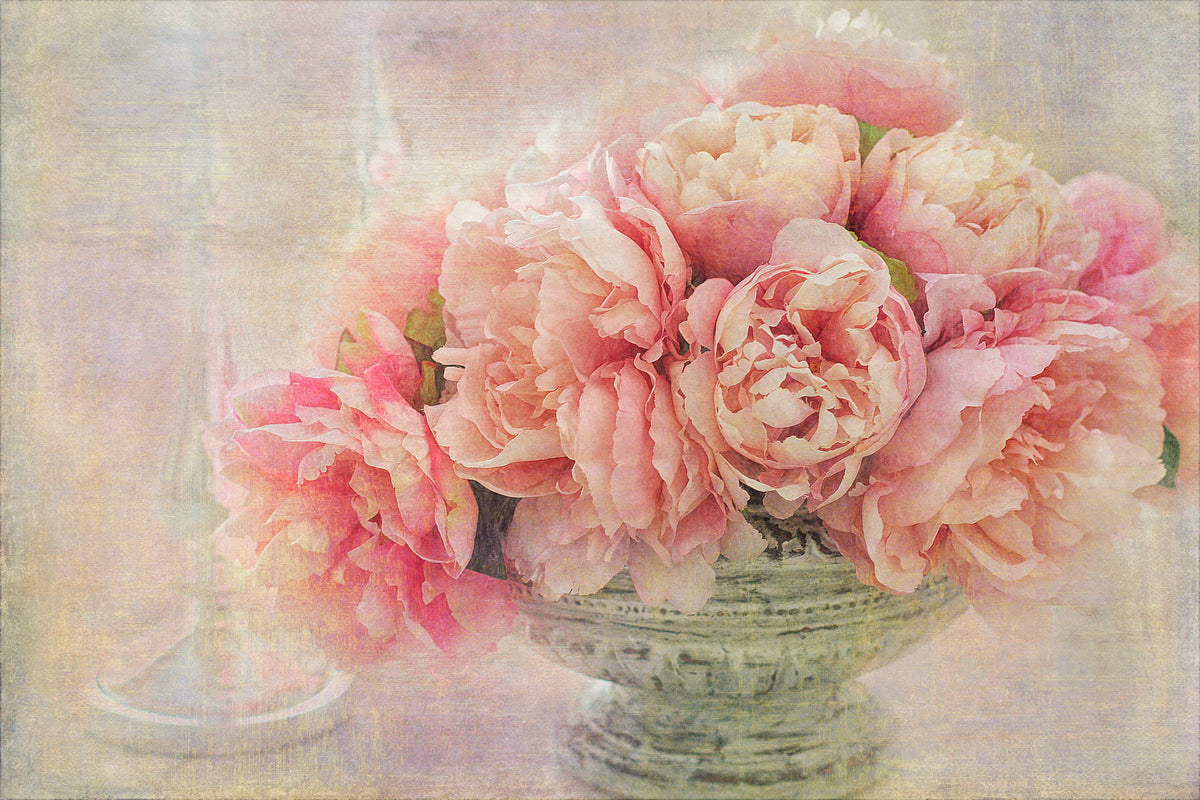 A Posy of Pink Peonies Poster och Canvastavla
