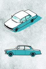 Minimal Car Series I Poster och Canvastavla