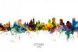 Ottawa Canada Skyline Poster och Canvastavla