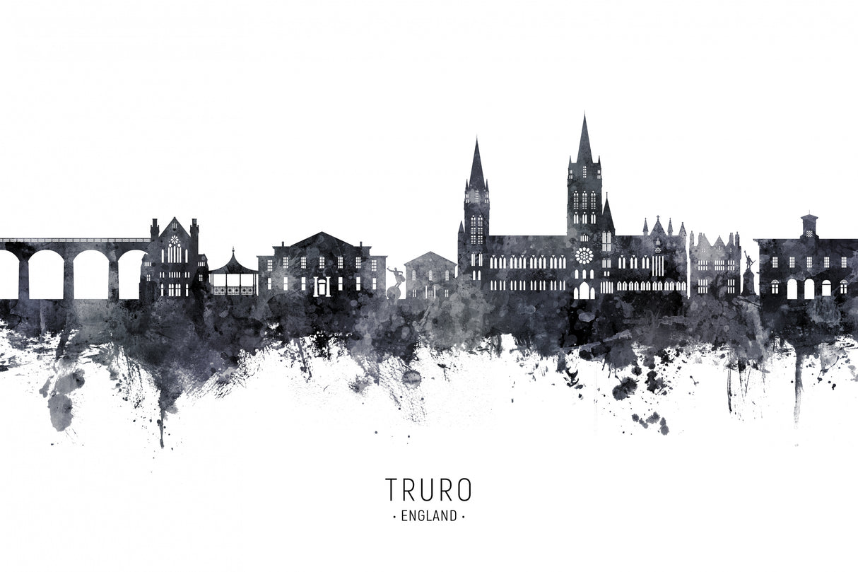 Truro England Skyline Poster och Canvastavla