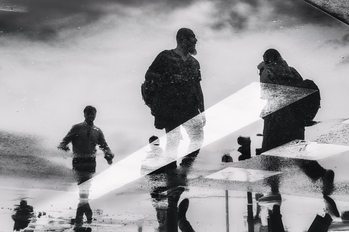 Passing in the puddle Poster och Canvastavla