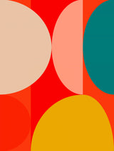 Mid Century Pastel 13 Poster och Canvastavla